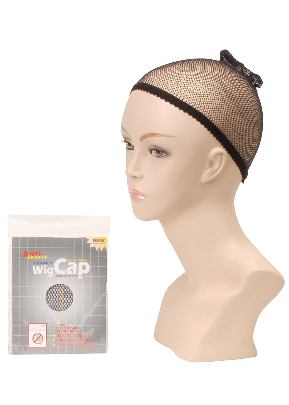ANTI BACTERIAL FISHNET WIG CAP <br> SUP-8000