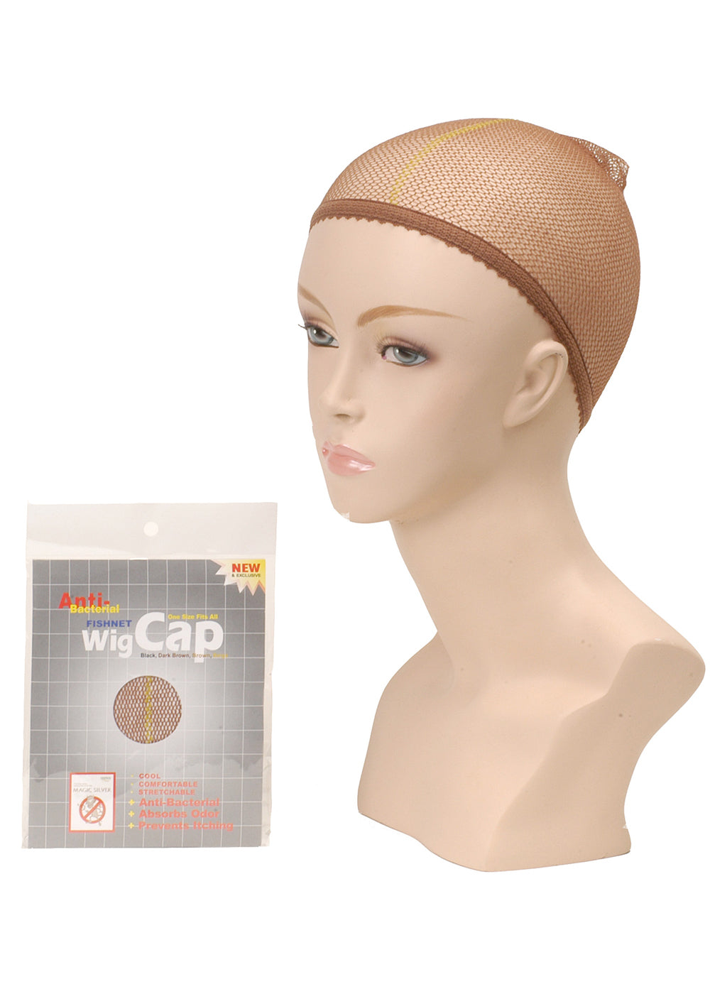 ANTI BACTERIAL FISHNET WIG CAP <br> SUP-8000