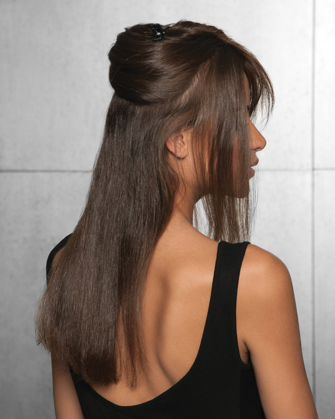 20″ Human Hair Invisible Extension Step 1