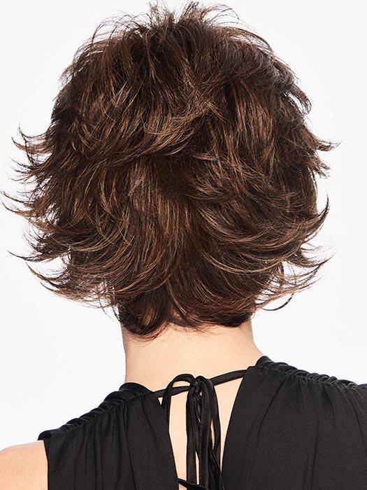 textured flip wig